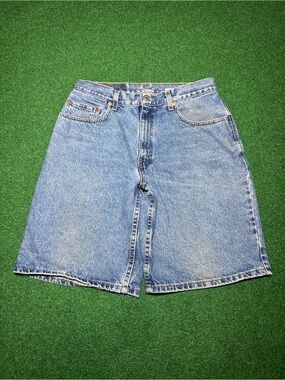 Vintage 90s Levi’s Jean Shorts, 560 Jorts Denim Loose Fit Summer (Size 33)